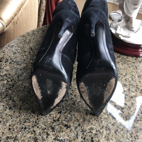 Giuseppe Zanotti over the knee suede boots - Picture 3 of 5